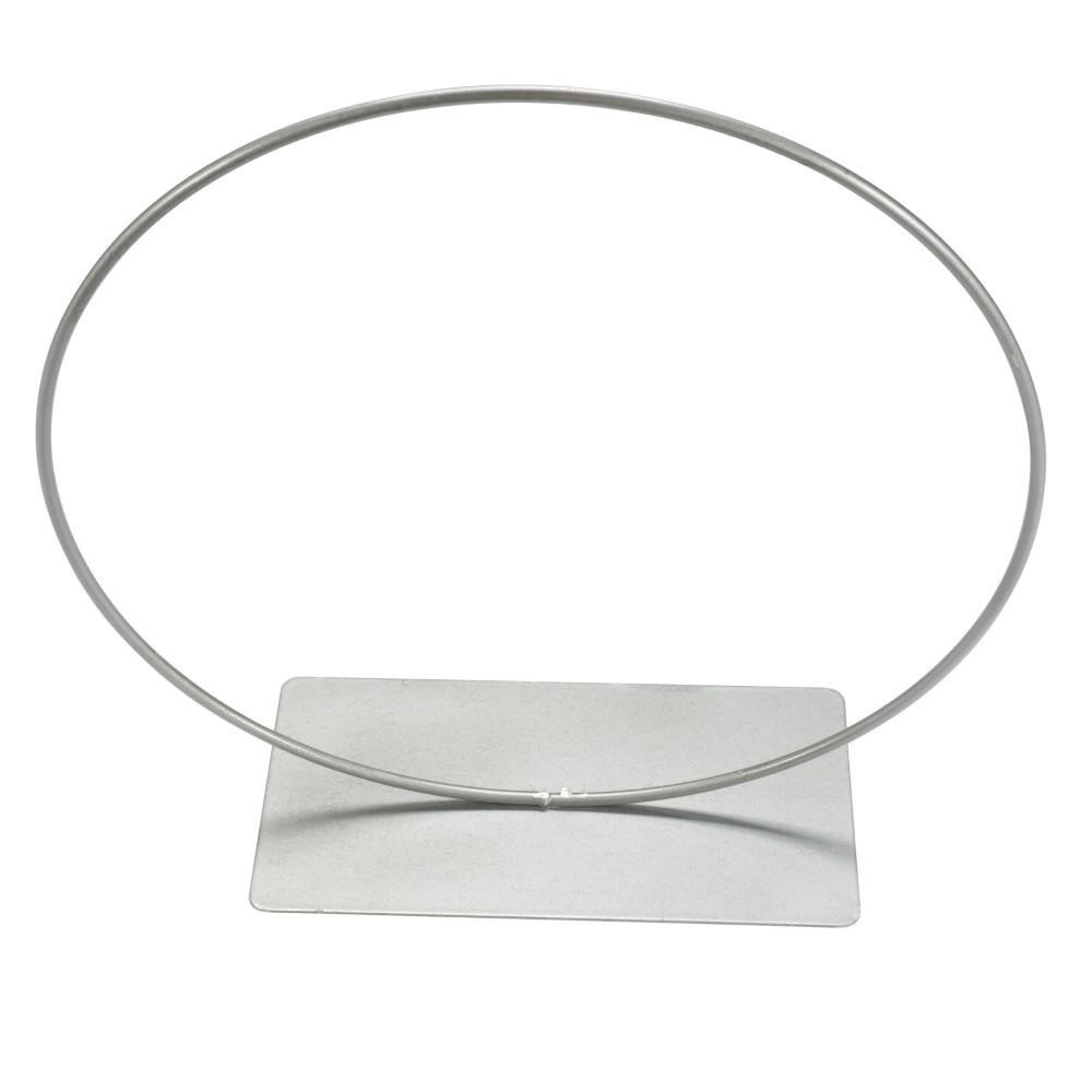 CERCHIO METAL D.22CM ARGENTO